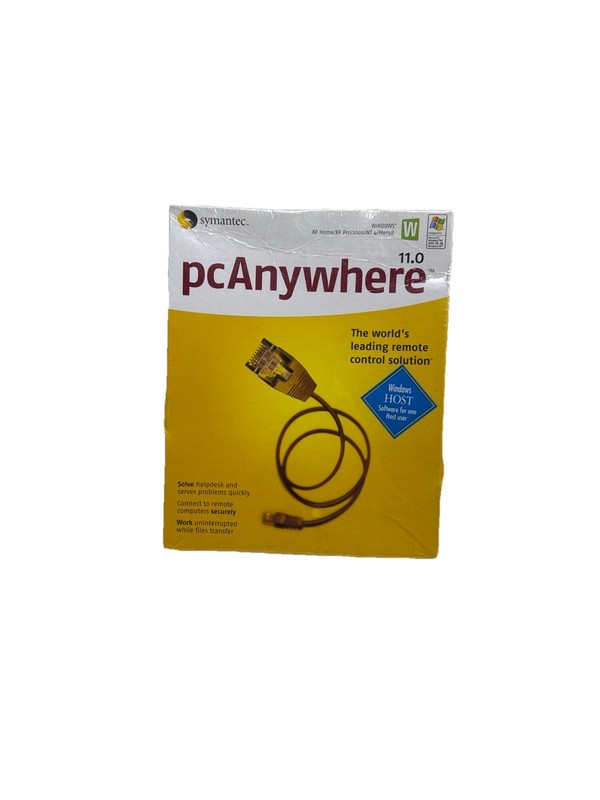NEW Symantec pcAnywhere 11.0 Host, 1 User Original Box – Software Still Sealed