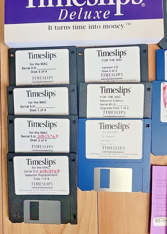 TIMESLIPS V5.0 Accounting Software Money 1997 3.5" Mac by Sage MACINTOSH (READ) gallery