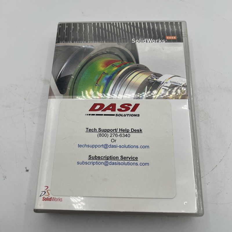 Solid Works 2008 DVD Kit Software Discs 32 Bit 64 Bit No Key See Pics