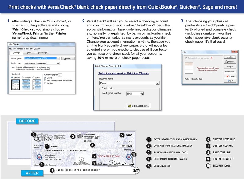 VersaCheck X1 2024 for QuickBooks - Finance and Check Creation Software gallery