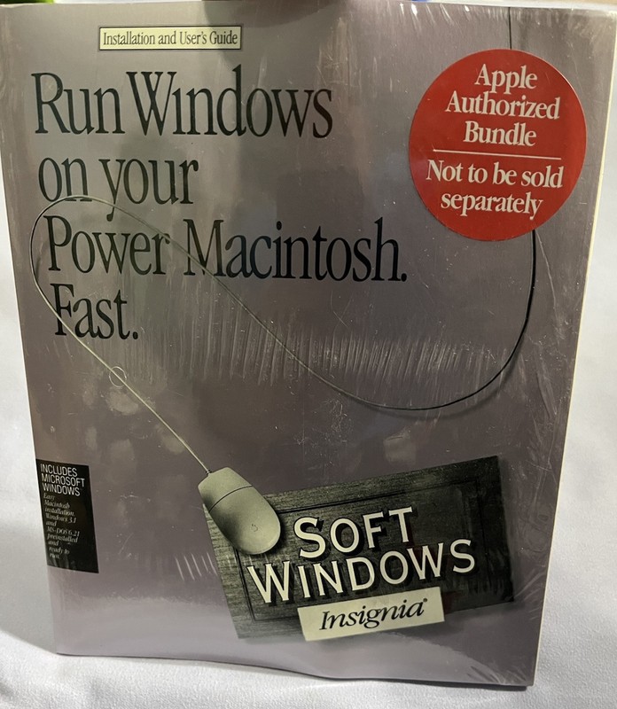 1994 Insignia Soft Windows | Run Windows on your Power Macintosh | Sealed Apple