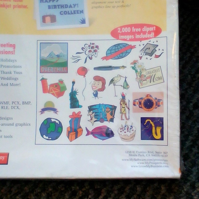 Vtg Computer Software Windows 95 Pro Venture Greeting Cards CD-ROM gallery