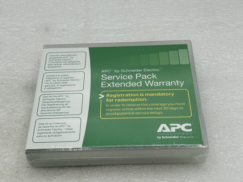 SEALED APC Service Pack 3 Year Extended Warranty WBEXTWAR3YR-SP-04 Service