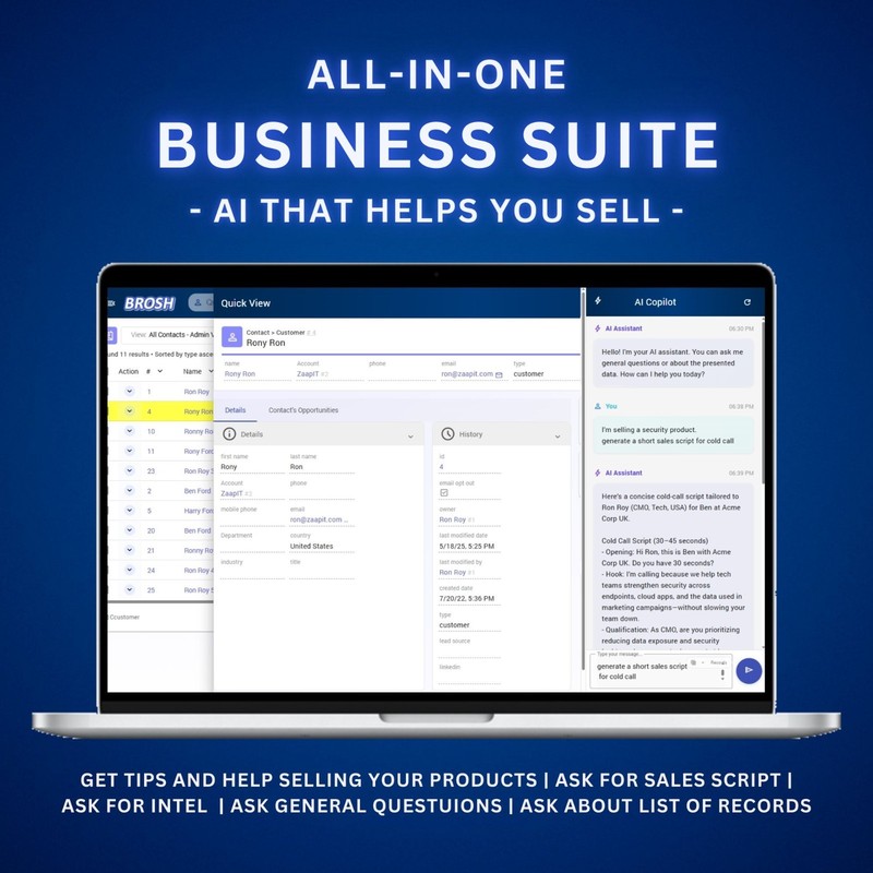 BROSH CRM - the #1 unified sales and marketing automation platform for SMB! gallery
