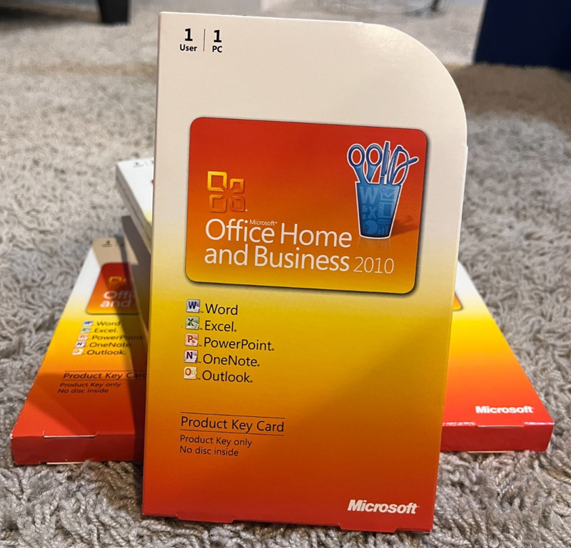 MICROSOFT Office Home and Business 2010 Product Key Card Only