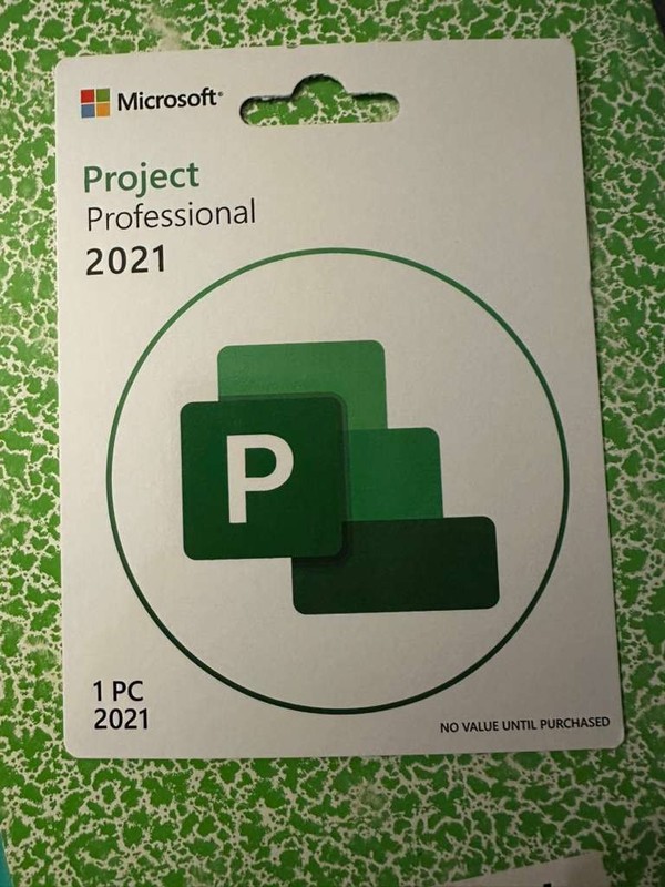 Microsoft Project 2021 Professional – Full Version License – Sealed Retail Card
