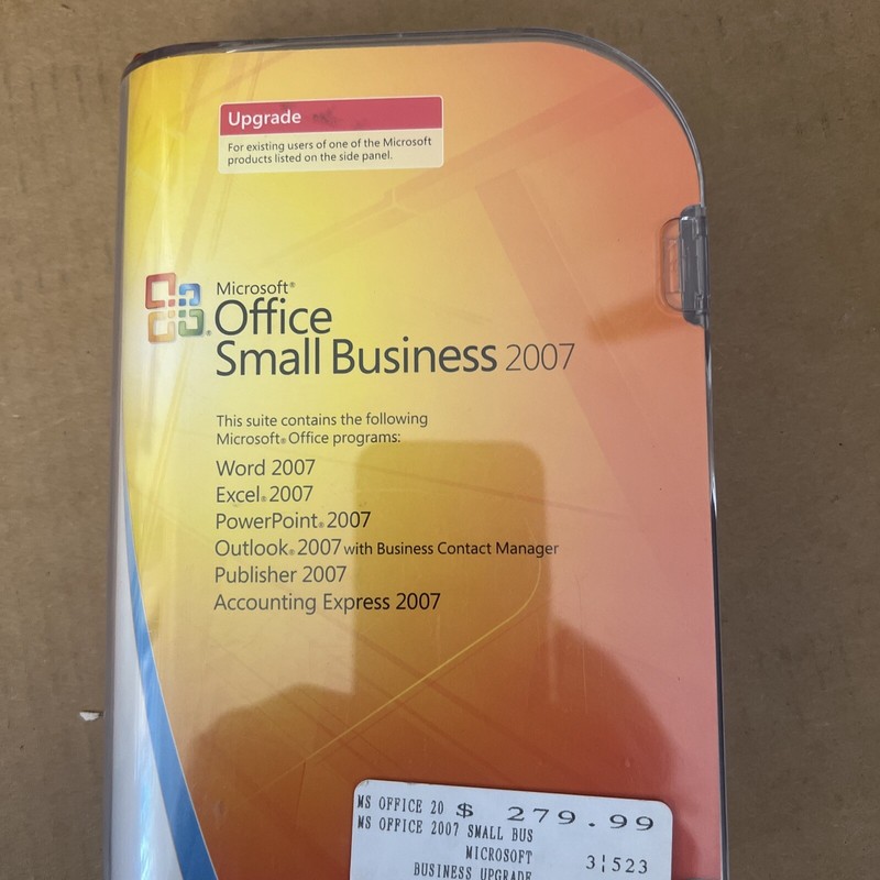 Microsoft Office 2007 Small Business Edition Upgrade Version
