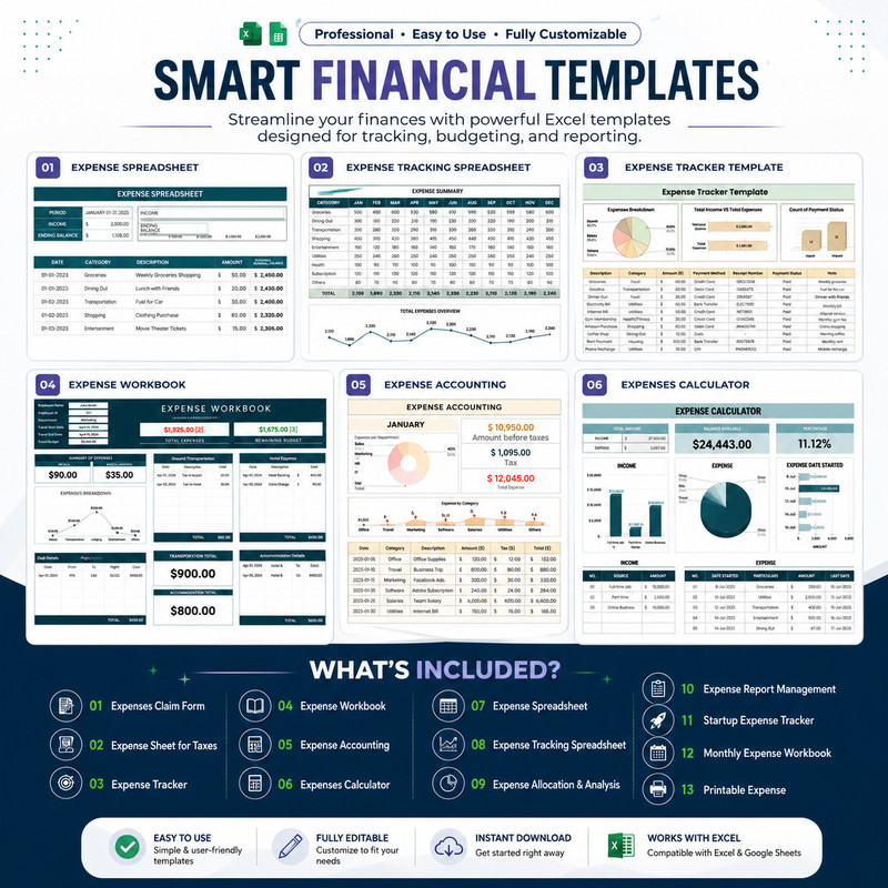 10+ Expense & Budget Templates | Excel & Google Sheets | Budget Planner gallery