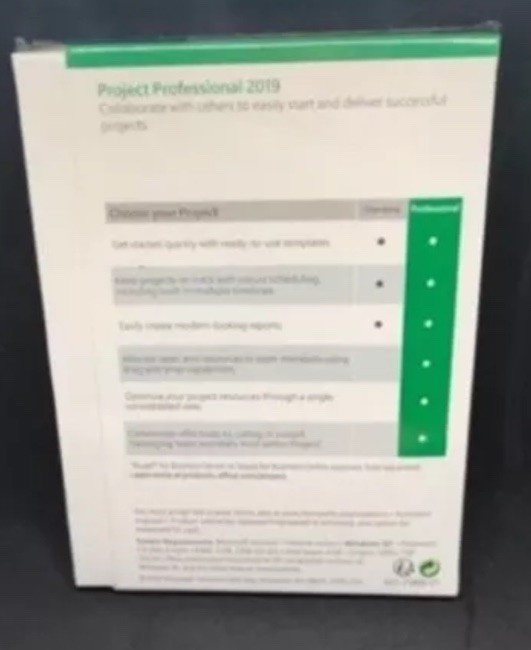 Microsoft Project Professional 2019 - Brand New Sealed - Physically Delivered gallery