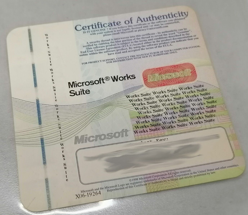 Vintage Microsoft WorksSuite 2001 Disc Set 1-6 P/N: X05-89208 gallery