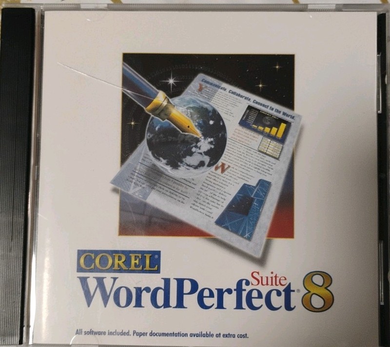 Corel WordPerfect Suite 8 PC Windows 95/Nt 4.0 CD-ROM 1997