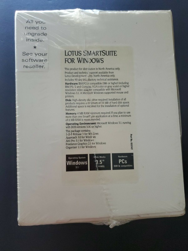 Lotus SmartSuite Release 4 Windows 3.1 New/Sealed 3.5" Diskettes 1-2-3 & More gallery