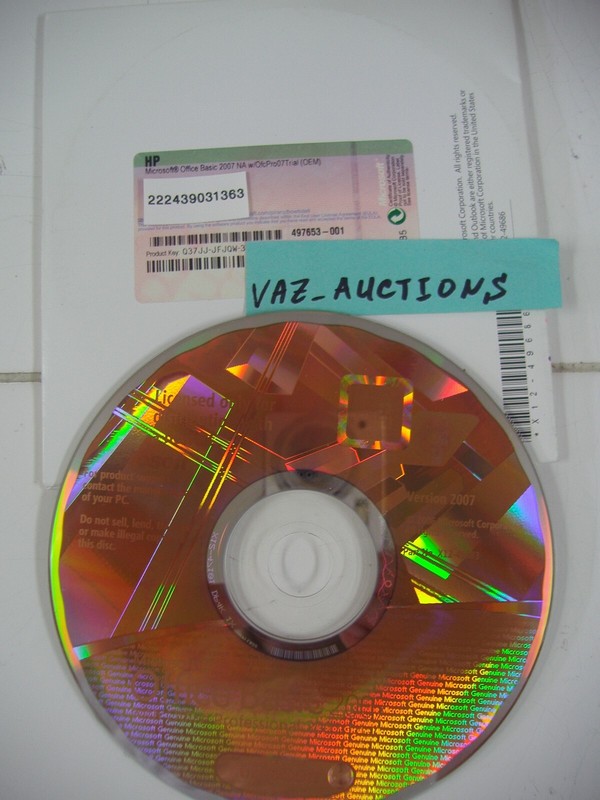 Microsoft Office 2007 Basic Edition BE Full English Version MS =BRAND NEW= gallery
