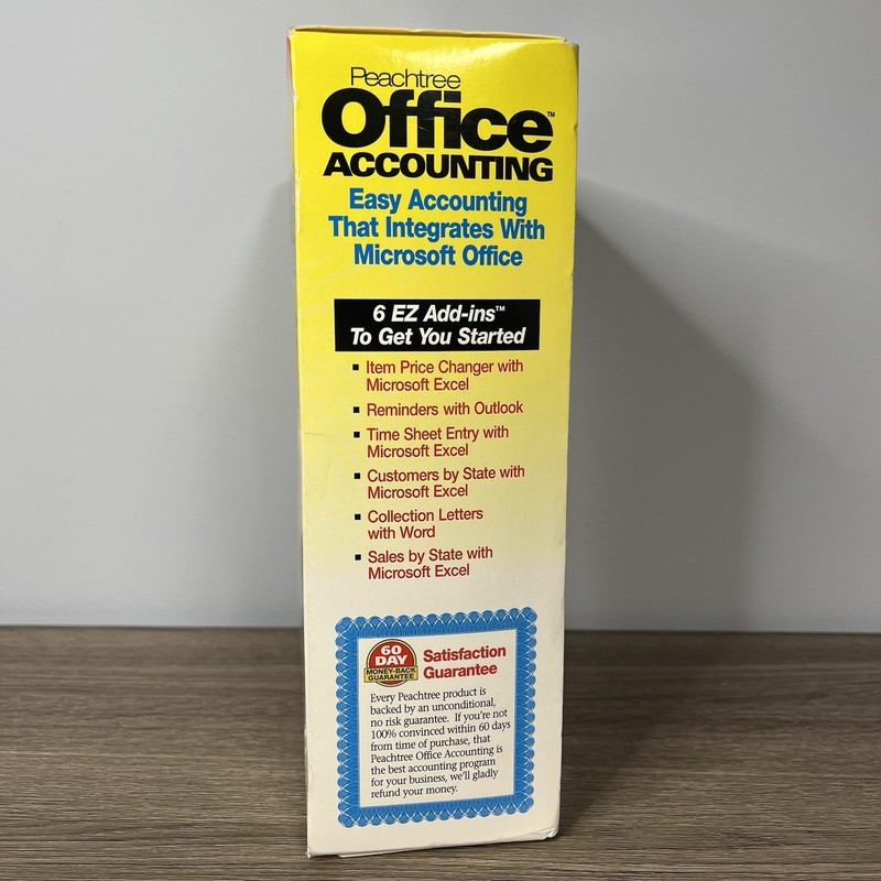 Peachtree Office Accounting Software For Microsoft Windows 95 97 NEW SEALED RARE gallery