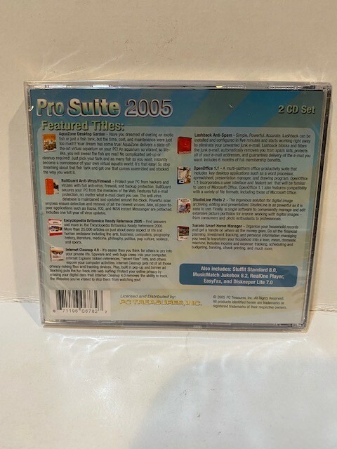 PRO SUITE 2005 WINDOWS 95/98/ME/XP gallery
