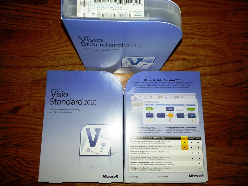 Microsoft Visio Standard 2010,SKU D86-04533,Sealed Retail Box,Full,32-bit,64-bit