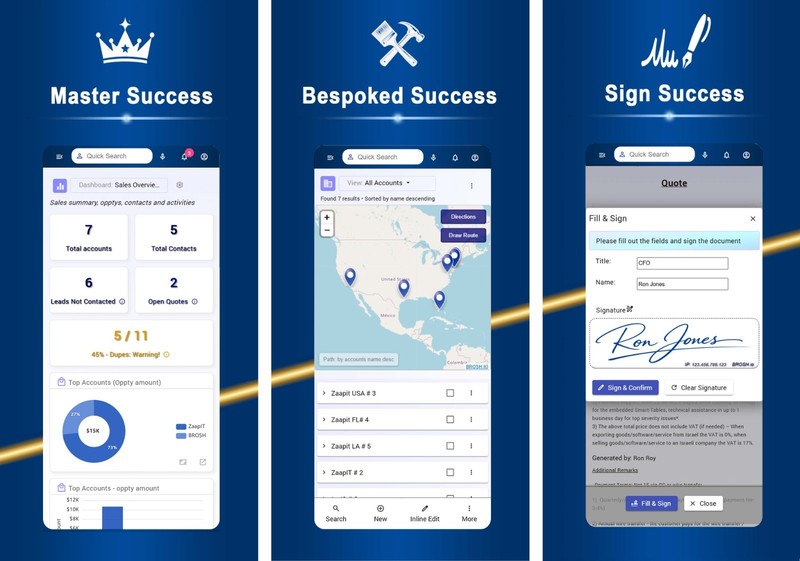 LIFETIME DEAL: CRM and marketing automation, E-Signature, Mass email+sms - BROSH gallery