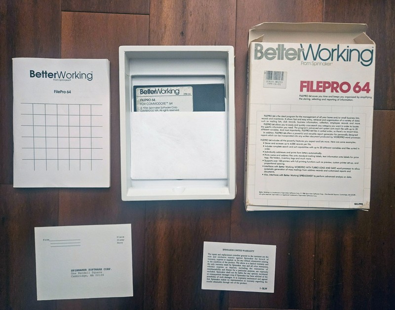 Better Working Spreadsheet Software by Spinnaker Commodore 64/128, Untested gallery