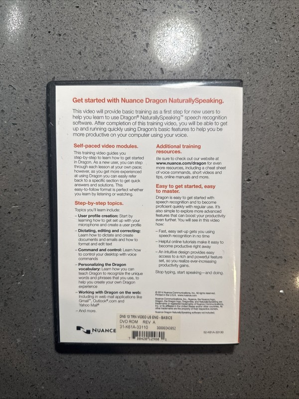 NUANCE Dragon NaturallySpeaking Premium Speech Recognition Software Version 13 gallery