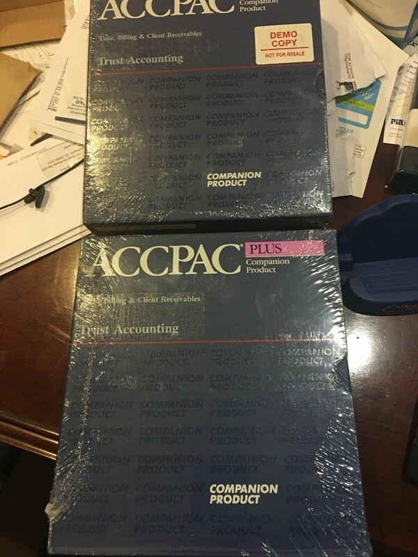 RARE BRAND NEW Accpac Plus Accounting Companion Product. TRUST ACCOUNTING. gallery