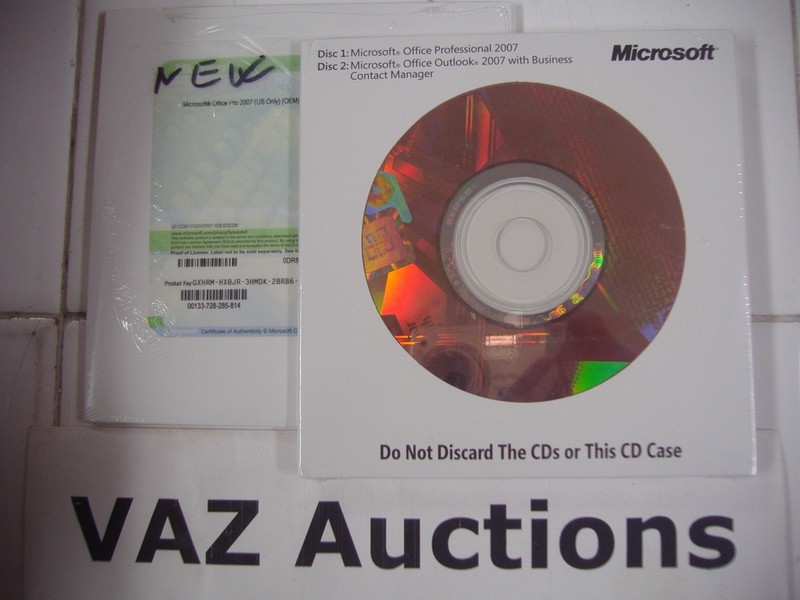 Microsoft Office 2007 Professional Full English Version MS Pro=BRAND NEW SEALED=