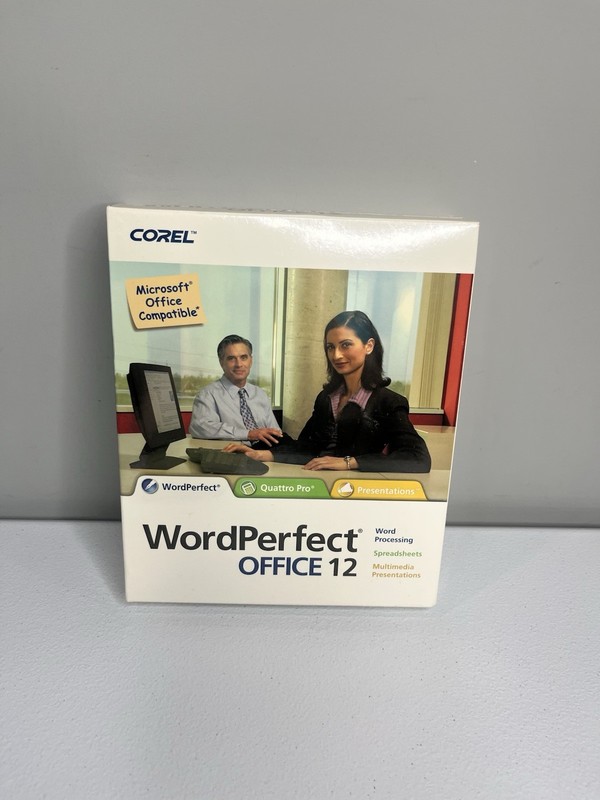 Vtg Word Perfect Office 12 New Still Sealed In Plastic