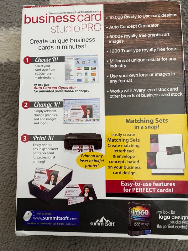 Summitsoft Business Card Studio Pro Disc & Download gallery