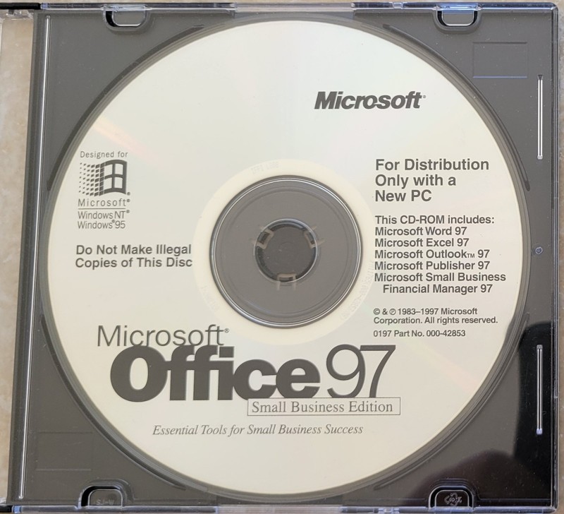 Vintage – Microsoft Office 97 Small Business Edition, 1997