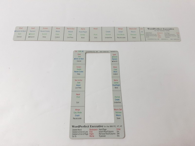 1987 WordPerfect Executive Manuals 3.5" Floppy Disks w Labels Original Vintage gallery