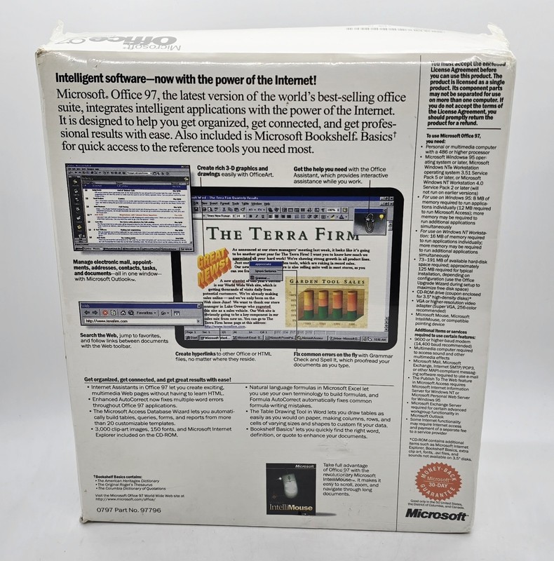 Microsoft Office 97 Professional Edition + Bookshelf Retail 1 User Full Retail gallery