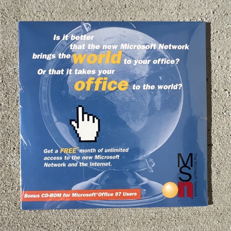 Microsoft Network Bonus CD-ROM for Office 97 Windows 95 CD 646-056-024 93533