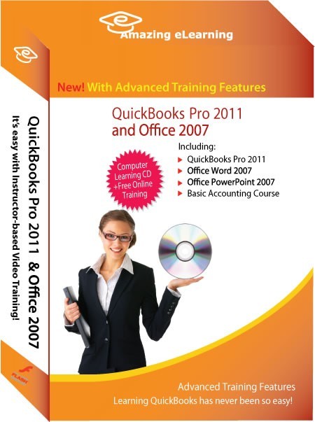 Learn QuickBooks Pro/Premier 2011 Tutorial Training CD Bundle with Office 2007