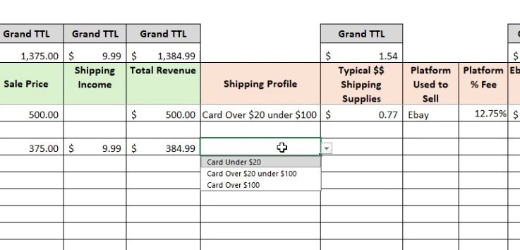 Baseball Card Inventory Tracker & P&L Spreadsheet (Digital) watch Tutorial Video gallery
