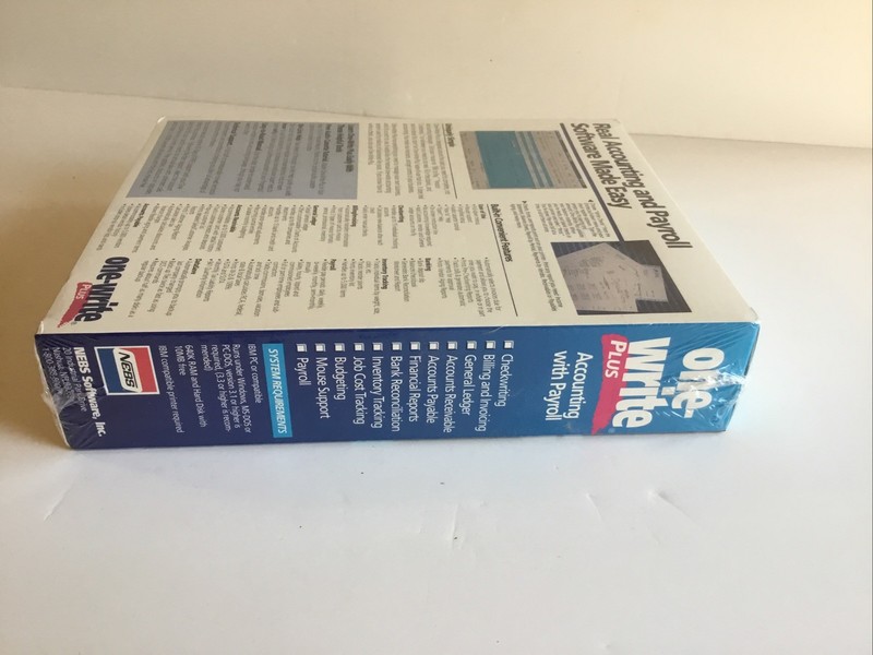 New Sealed One Write Plus Accounting Payroll - Software gallery