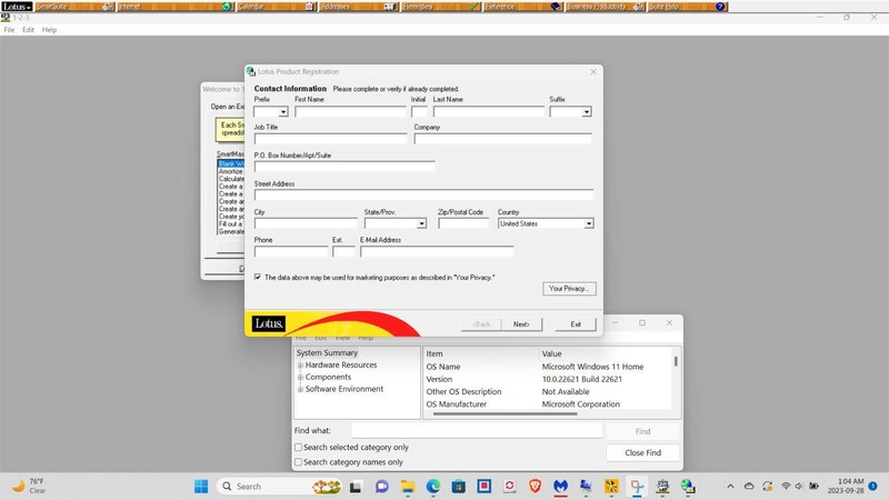 IBM LOTUS SMARTSUITE 9.8 Organizer Approach Word 1-2-3 Windows XP 7 8 10 11 gallery