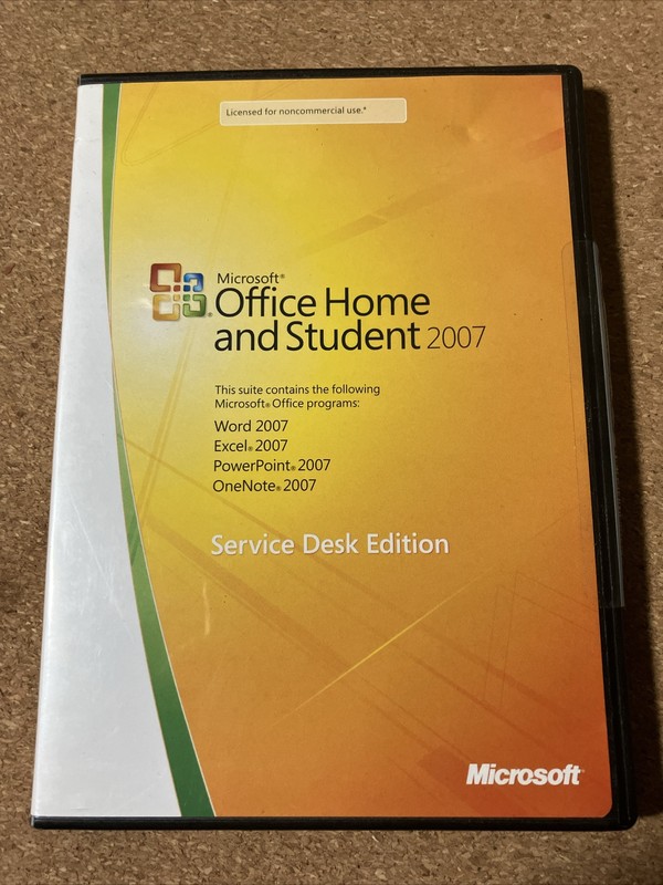 Microsoft Office Home and Student 2007 Service Desk Edition with Product Key