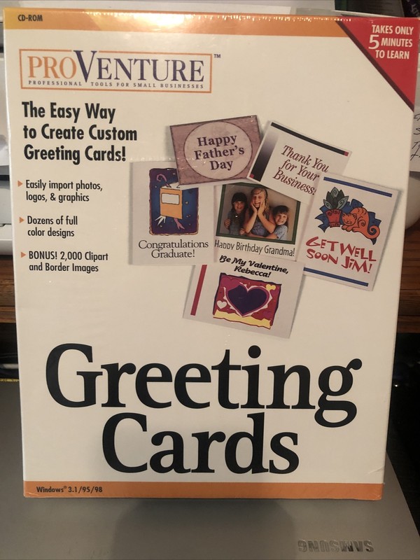 Pro Venture Greeting Cards 3 Easy Steps. Sealed Box New