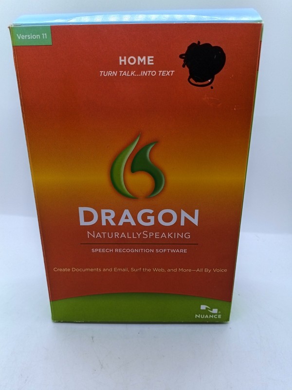 Dragon: Naturally Speaking – Home Version 11 w/ Head Set Open Box Unused