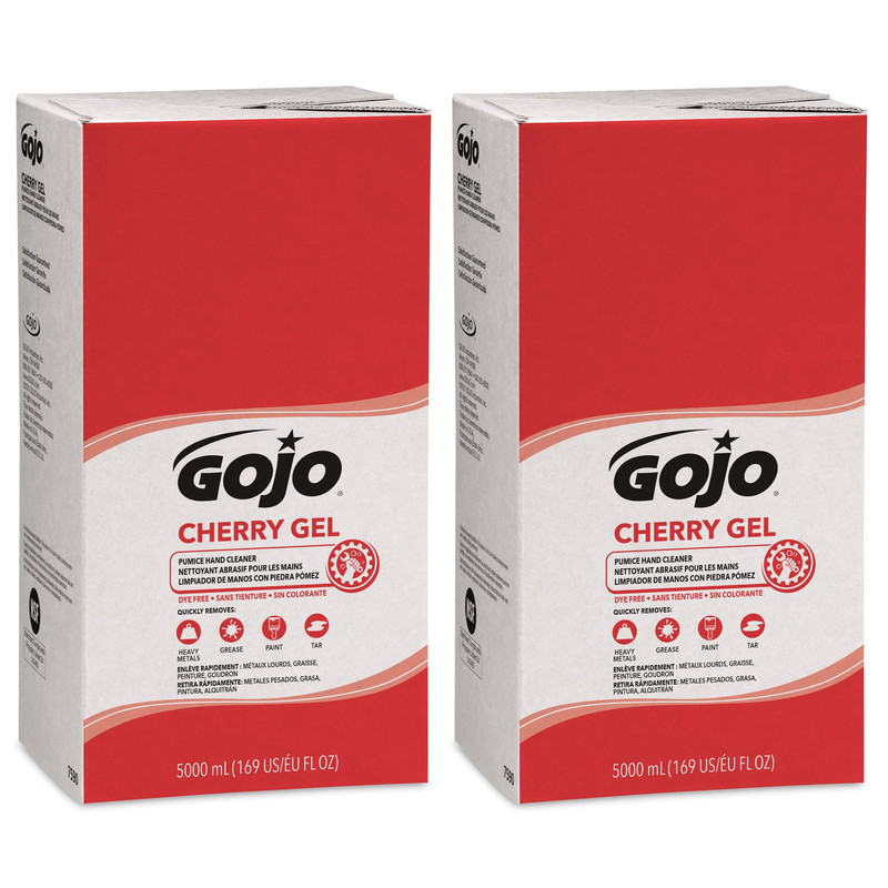 Gojo Cherry Gel Pumice Hand Cleaner Cherry Fragrance 5000 Ml Heavy Duty Hand