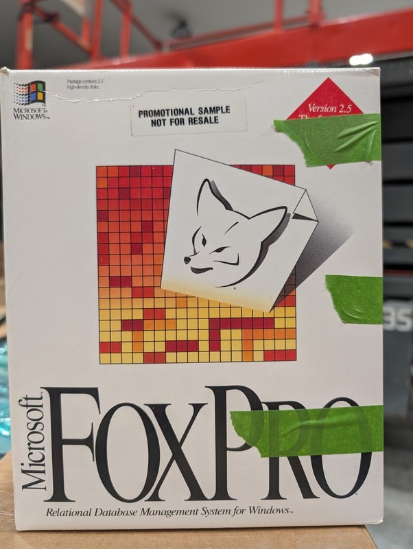 Microsoft FoxPro 2.5 for Windows Big Box – Promotional Sample Not For Resale... gallery
