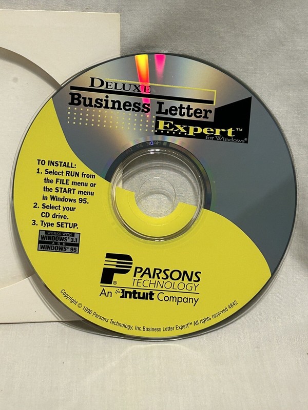 Intuit Parsons Deluxe Business Letter Expert Software CD - Windows or Macintosh gallery