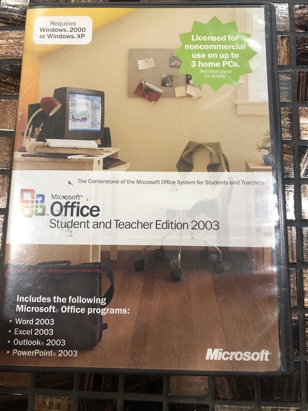 Microsoft Office 2003 Student and Teacher Edition (Retail) (3 User/s) - Full...