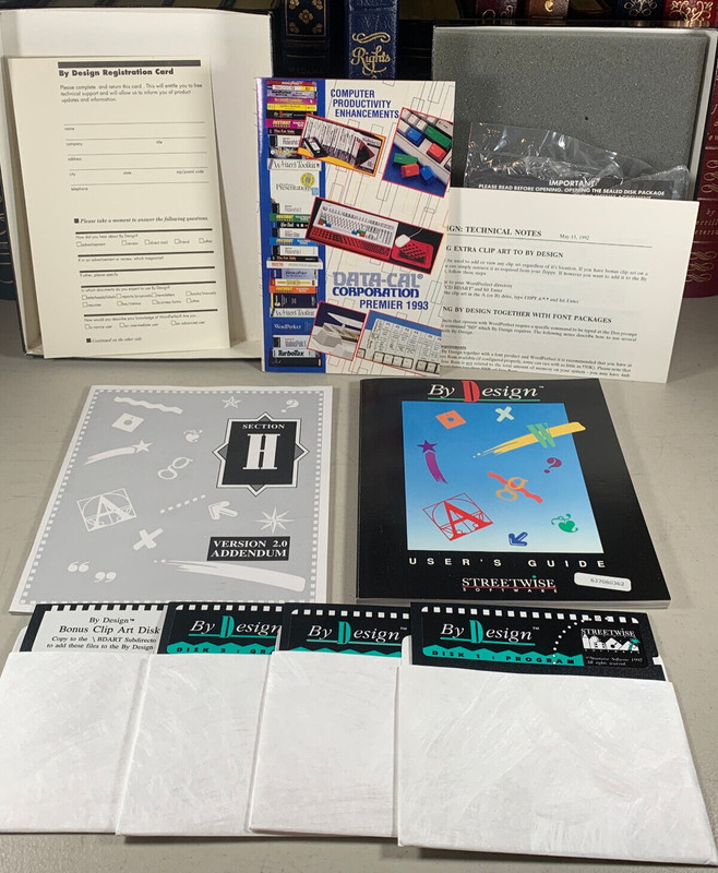 1992 Streetwise Software BY DESIGN WordPerfect 5.0 5.1 Fonts Clip Art Windows gallery