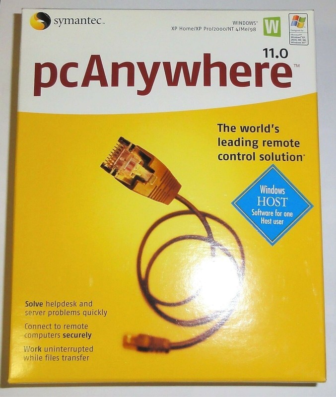 NEW Symantec pcAnywhere 11.0 Host, 1 User Original Box – Software Still Sealed