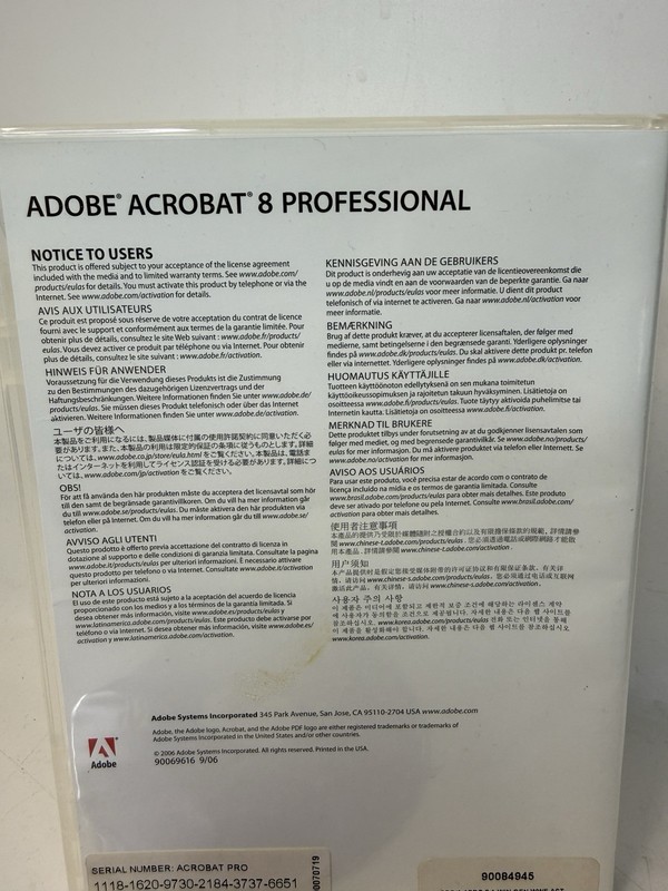 Adobe Acrobat 8 Professional for Windows Software gallery