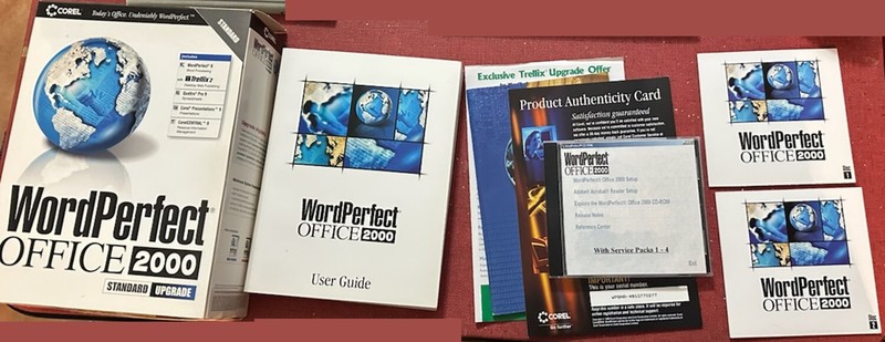 Corel WordPerfect Office 2000 Standard Upgrade Boxed CD software