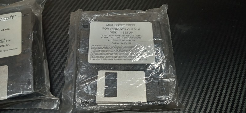 NEW Microsoft 3.5 Floppy Disks Powerpoint 3.0 / 2x Excel 5.0 New 1987-93 gallery