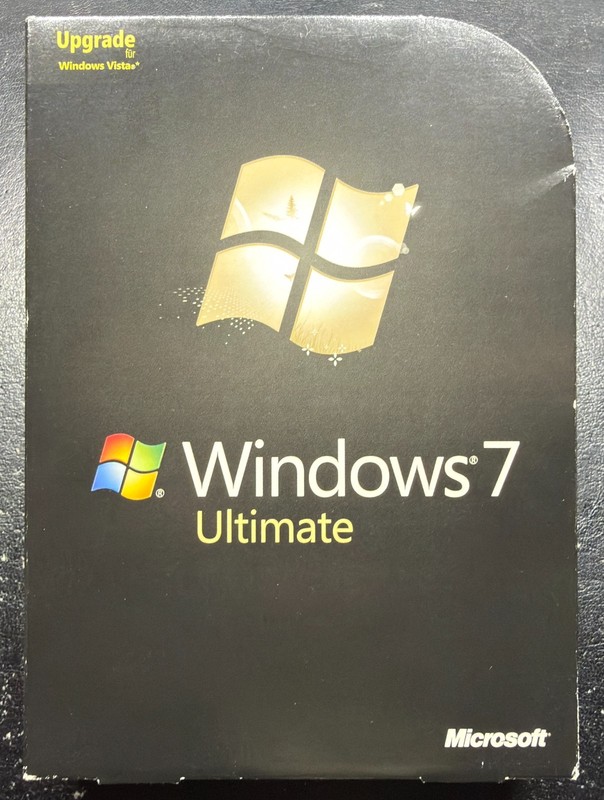 Microsoft Windows 7 Ultimate Upgrade – 2 DVD German – Original Packaging with P.Key – GLC-00206