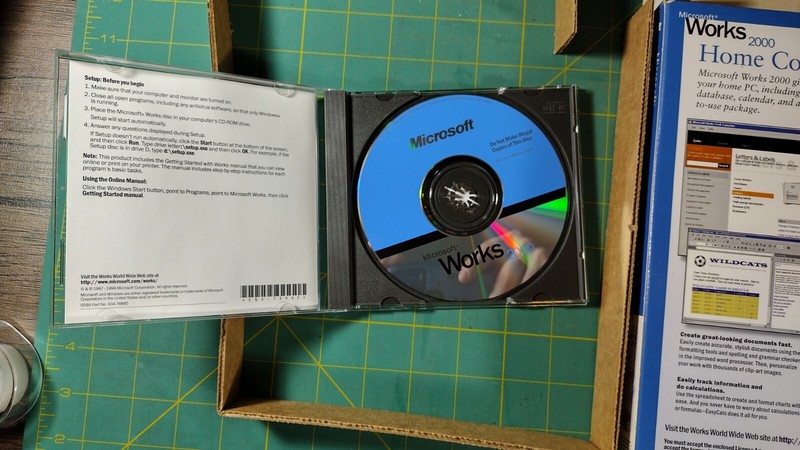 Vintage Microsoft Works 2000 Requires Windows 95 or 98 CD-ROM gallery