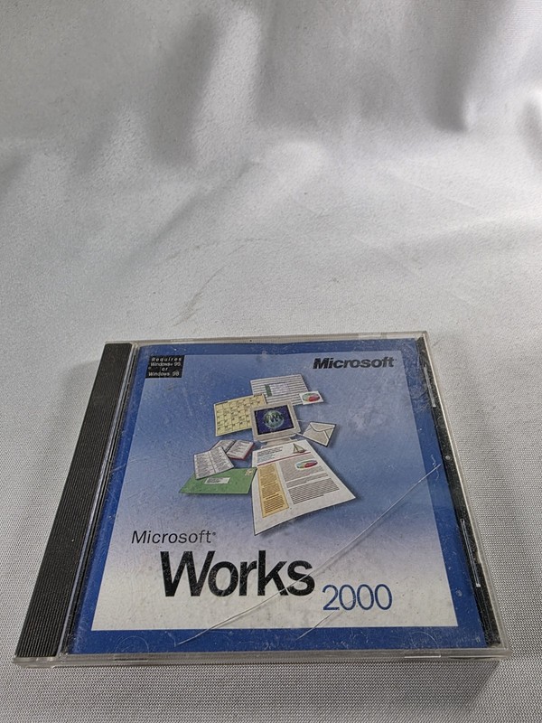 Microsoft Works 2000 #X04-78883 Replacement Disc (PC, 1999)